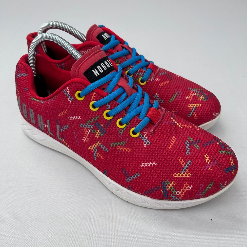NOBULL Cheat Meal Trainers Shoes Mens 8.5 Womens 10 Red SuperFabric CrossFit
